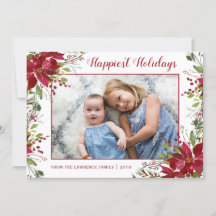 Wasserfarbe Poinsettia Blumenweihnachtsgebäck Foto