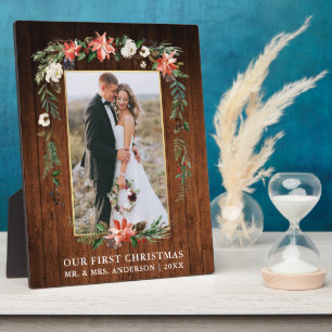 Wasserfarbe Poinsettia Wohnen Unsere ersten Weihna Fotoplatte