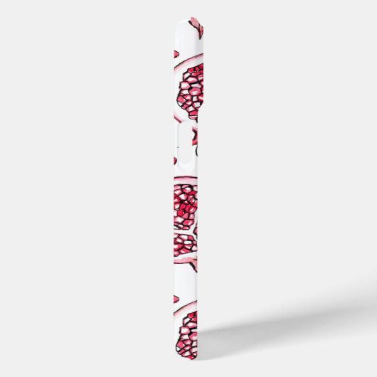 Wasserfarbe Pomegranat und Farbmuster Case-Mate iPhone Hülle (Rückseite / Rechts)