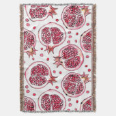 Wasserfarbe Pomegranat und Farbmuster Decke (Vorderseite Vertikal)