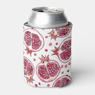 Wasserfarbe Pomegranat und Farbmuster Dosenkühler