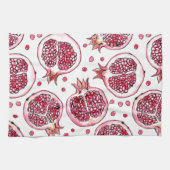 Wasserfarbe Pomegranat und Farbmuster Geschirrtuch (Horizontal)
