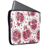 Wasserfarbe Pomegranat und Farbmuster Laptopschutzhülle (Vorne Rechts)