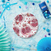 Wasserfarbe Pomegranat und Farbmuster Pappteller (Party)