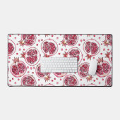 Wasserfarbe Pomegranat und Farbmuster Schreibtischunterlage (Tastatur & Maus)