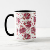 Wasserfarbe Pomegranat und Farbmuster Tasse (Links)