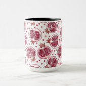 Wasserfarbe Pomegranat und Farbmuster Tasse (Zentrum)