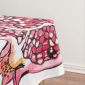 Wasserfarbe Pomegranat und Farbmuster Tischdecke (Beispiel)