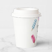 Wasserfarbe Popsim Babydusche Pappbecher (Rechts)