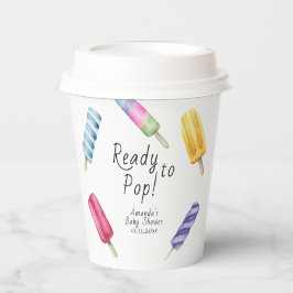 Wasserfarbe Popsim Babydusche Pappbecher