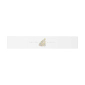 Wasserfarbe Positano Italien Hochzeit in Urlaubsor Einladungsbanderole (Flach)