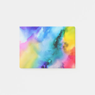 Wasserfarbe Post-it Klebezettel