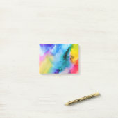 Wasserfarbe Post-it Klebezettel (Auf Schreibtisch)