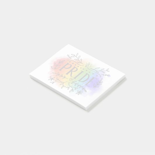 Wasserfarbe Post-it Klebezettel (angewinkelt)