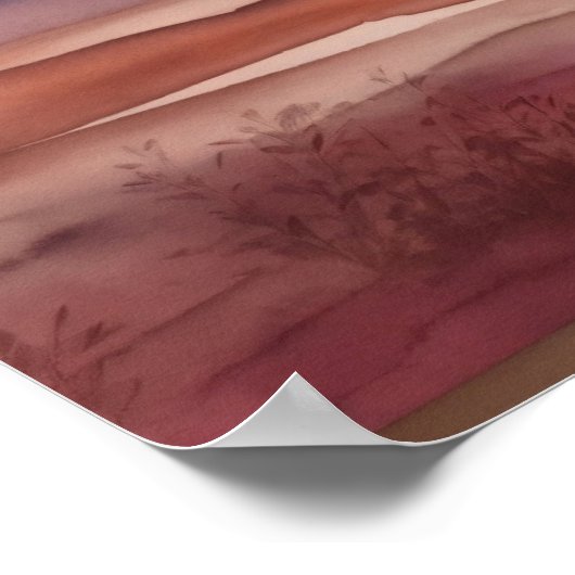 Wasserfarbe Poster (Ecke)