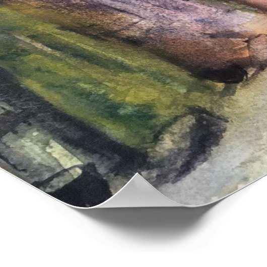 WASSERFARBE POSTER (Ecke)