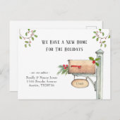 Wasserfarbe Postfach Neue Zuhause für Urlaub Postkarte (Vorne/Hinten)