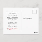 Wasserfarbe Postfach Neue Zuhause für Urlaub Postkarte (Rückseite)