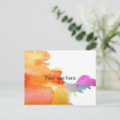Wasserfarbe Postkarte (Stehend Vorderseite)