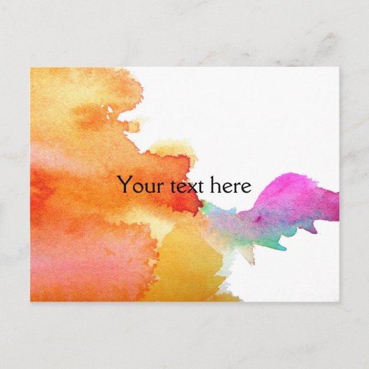 Wasserfarbe Postkarte (Vorderseite)