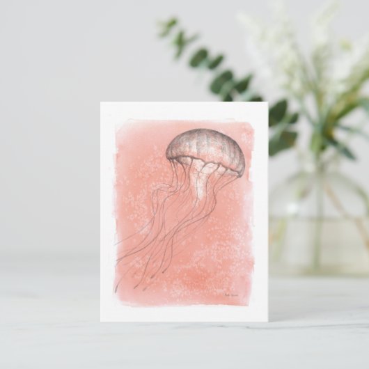 Wasserfarbe Postkarte (Stehend Vorderseite)