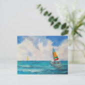 Wasserfarbe Postkarte (Stehend Vorderseite)