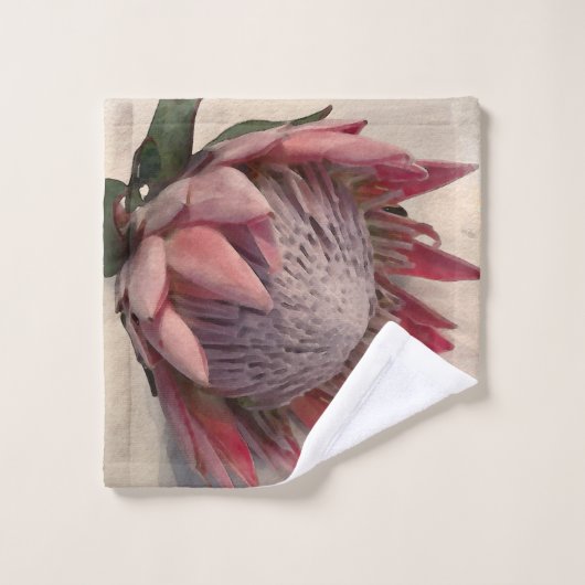 Wasserfarbe Protea Waschlappen (Waschlappen)