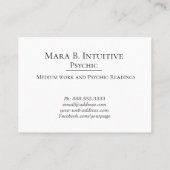 ~* Wasserfarbe - Psychischer Leser Medium Intuitiv Visitenkarte (Rückseite)