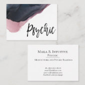 ~* Wasserfarbe - Psychischer Leser Medium Intuitiv Visitenkarte (Vorne/Hinten)