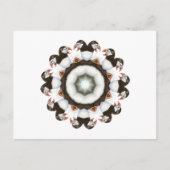 Wasserfarbe Puffin Mandala Vogelart Postkarte (Vorderseite)