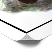 Wasserfarbe Puffssee Vögel Kunst Poster (Ecke)