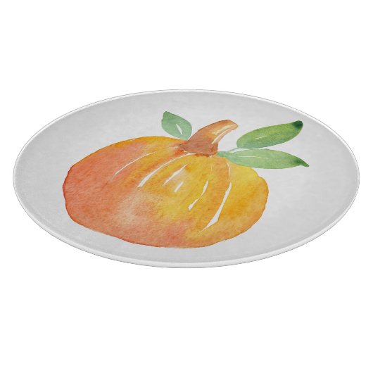 Wasserfarbe Pumpkin 2 Schneidebrett (Ecke)