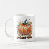 Wasserfarbe Pumpkin Autumn Vibes Kaffeetasse (Links)