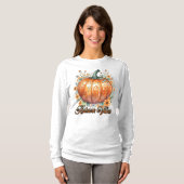 Wasserfarbe Pumpkin Autumn Vibes T-Shirt (Vorne ganz)
