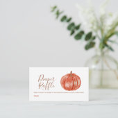 Wasserfarbe Pumpkin Baby Duschvorrichtung Windelwa Begleitkarte (Stehend Vorderseite)