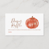 Wasserfarbe Pumpkin Baby Duschvorrichtung Windelwa Begleitkarte (Vorderseite)