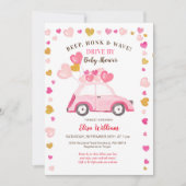 Wasserfarbe Pumpkin Blue LKW Drive by Baby Shooter Einladung (Vorderseite)