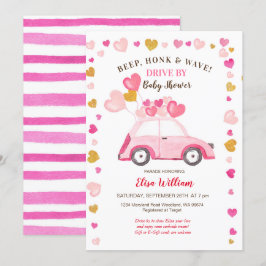 Wasserfarbe Pumpkin Blue LKW Drive by Baby Shooter Einladung