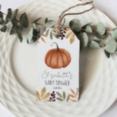 Wasserfarbe Pumpkin Fall Baby Dusche Geschenkanhänger