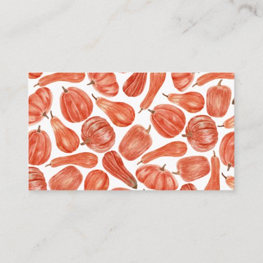 Wasserfarbe Pumpkin Fall Babydusche Buchungsanfrag Begleitkarte (Rückseite)