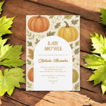 Wasserfarbe Pumpkin Herbst Bläserndusche