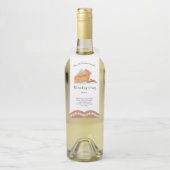 Wasserfarbe Pumpkin Kuchen Ahorn Blätter Erntedank Flaschenanhänger (Auf Flasche)