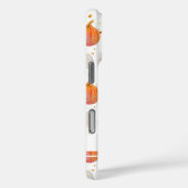 Wasserfarbe Pumpkin Muster mit Namen Case-Mate iPhone Hülle (Rückseite / Rechts)