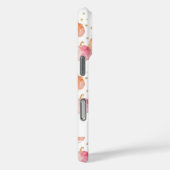 Wasserfarbe Pumpkin Muster mit Namen Case-Mate iPhone Hülle (Rückseite / Rechts)