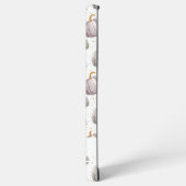 Wasserfarbe Pumpkin Muster mit Namen Samsung Galaxy Hülle (Linke Seite)