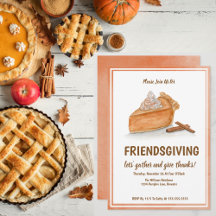 Wasserfarbe Pumpkin Pie Friendsgiving Erntedank