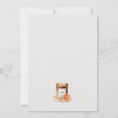 Wasserfarbe Pumpkin Spice Baby Dusche Einladung (Rückseite)