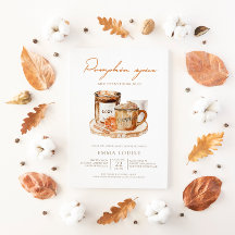 Wasserfarbe Pumpkin Spice Baby Dusche