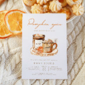 Wasserfarbe Pumpkin Spice Baby Dusche Einladung