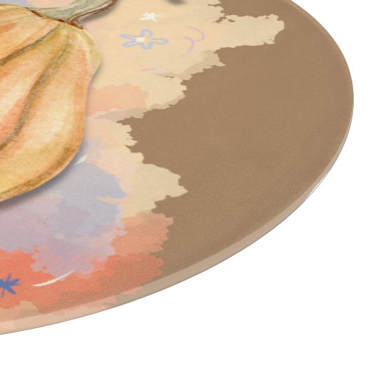 Wasserfarbe Pumpkin Trial Glas Schneidebrett (Ecke)